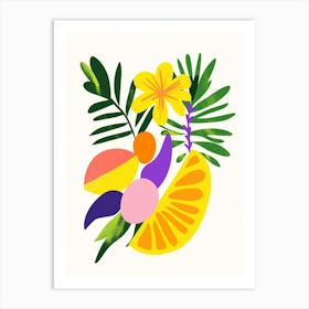 Tropical Fruit Art Print