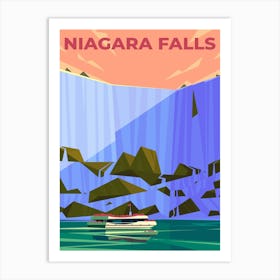 Niagara Falls travel posters Art Print