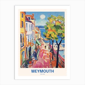Weymouth England 4 Uk Travel Poster Art Print