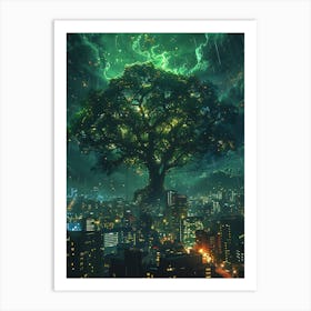 Fantasy Tree In The Middle 6 Art Print