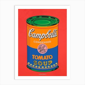 CAMPBELL´S SOUP ORANGE | POP ART Digital creation | THE BEST OF POP ART, NOW IN DIGITAL VERSIONS! Prints with bright colors, sharp images and high image resolution.  Art Print