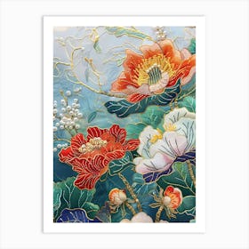 Chinese Flower Painting 106 Art Print