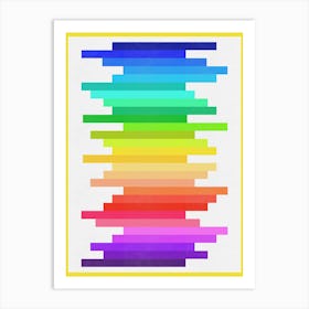 Rainbow Squares Art Print