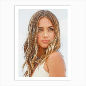 Ana De Armas Painted Art Print