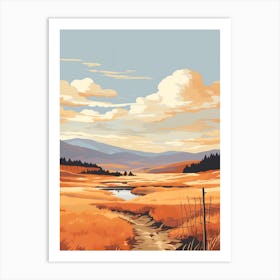 Cairngorms National Park Scotland 3 Hiking Trail Landscape Art Print