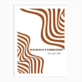 Bauhaus Orange Exhibition 10 Art Print