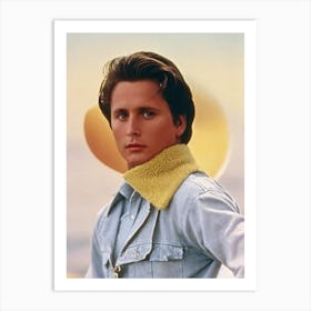 Emilio Estevez Retro Collage Movies Art Print