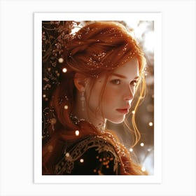 Red Haired Girl 3 Art Print