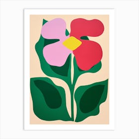 Cut Out Style Flower Art Calla Lily 1 Art Print