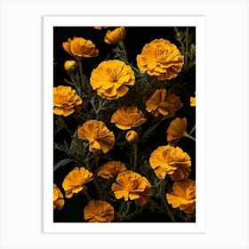 Yellow Carnations Art Print