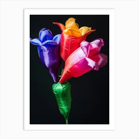 Bright Inflatable Flowers Canterbury Bells 2 Art Print