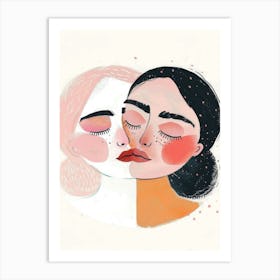 Two Women Kissing 27 Art Print