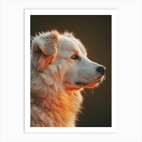 Dog Portrait. Generated AI. Art Print Art Print