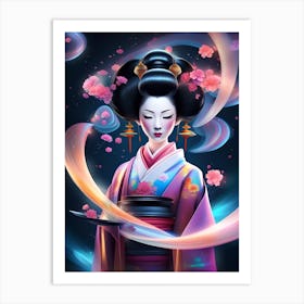 Geisha 3 Art Print