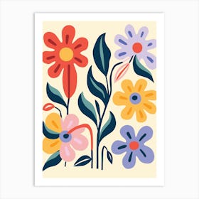 Flowers In The Garden 1 Art Print