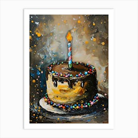 Birthday Cake 13 Art Print