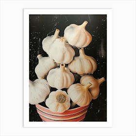 Art Deco Garlic 1 Art Print