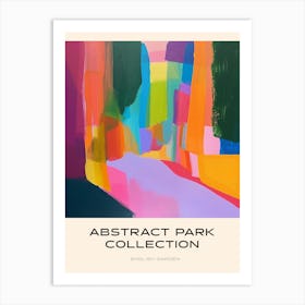 Abstract Park Collection Poster English Garden Munich Germany 2 Art Print
