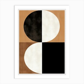 Black And White Circles, Bauhaus Art Print
