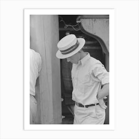 Untitled Photo, Possibly Related To Natives Of Boothville, Louisiana On Dock By Russell Lee Art Print