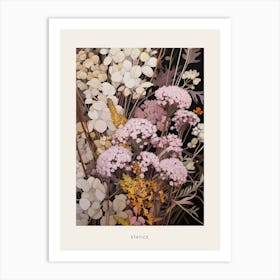 Flower Illustration Statice 3 Poster Art Print