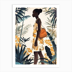 Woman In The Jungle Art Print