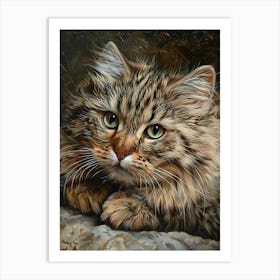 Cat Portrait 1 Art Print