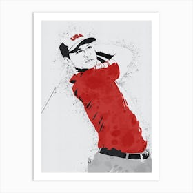 Xander Schauffele Art Print