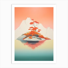 Island Abstract Minimalist 8 Art Print