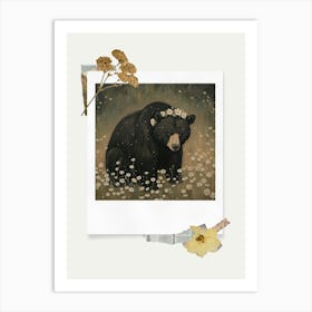 Scrapbook Bear Fairycore Painting 2 Art Print