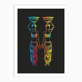 Two Indian Women Art Print