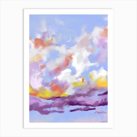 Clouds In The Sky Oil Painting Art Print