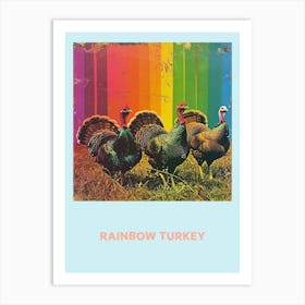 Rainbow Turkey Poster 3 Art Print