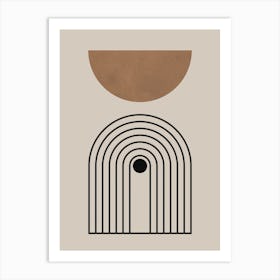 Lines and circles 3 2 Art Print