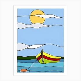 Boat In The Water 5 Art Print