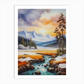 Winter Landscape 12 Art Print