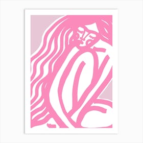 The Silence Pink Art Print