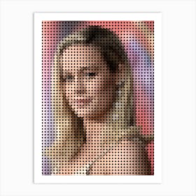 Brie Larson In Style Dots Art Print