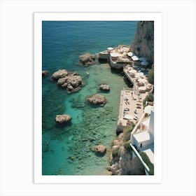 Marina, Capri, Summer Vintage Photography Art Print