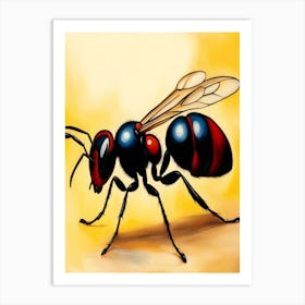 Bee Painting Art Print