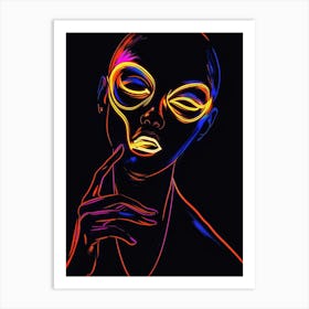 Neon Art 3 Art Print