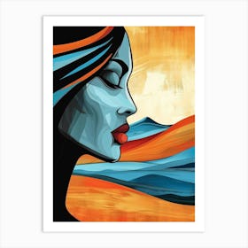 Portrait Of A Woman 537 Art Print