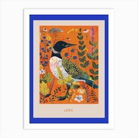 Spring Birds Poster Loon 3 Art Print