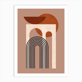 Architectural geometric shapes 9 Art Print