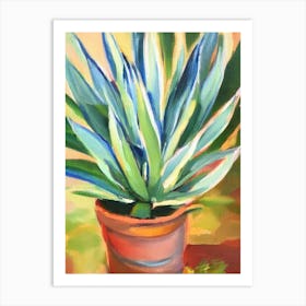 Aloe Vera 2 Impressionist Painting Art Print