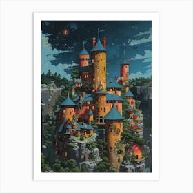 Castle On A Hill Art Print