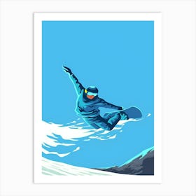 Snowboarder In The Air 1 Art Print