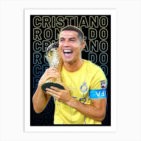 Cristiano Ronaldo Al Nasr Art Print