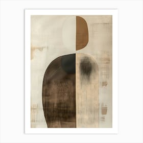 Minimalist Neutral Abstract Composition Poster