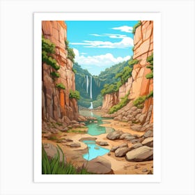 Tsitsikamma National Park Cartoon 1 Art Print